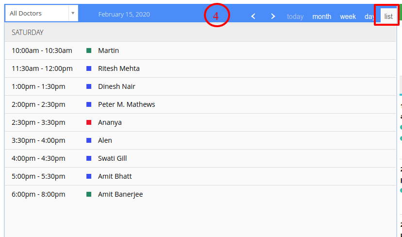 list_view_appointment_calendar_healcon_practice_management_software.png